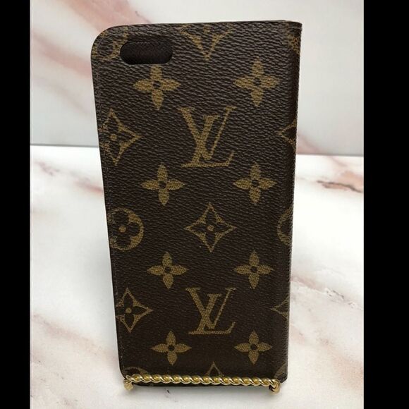 Louis Vuitton Monogram Folio IPhone 6 Plus Case M61423 LV E4360 - Picture 5 of 6